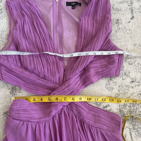 Lulus Vivid Imagination Lilac Cutout Maxi Dress Size Large Wedding Formal Beach - Picture 8 of 8